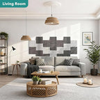 Lunarthos Felt Wall Tiles, 12 Pack 12"x12"x0.4" Cork Borad Tiles - Image 6