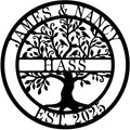 Metal Name Signs Personalized, Custom Tree of Life Signs, Custom Family Name by efcustomgifts