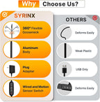 syrinx led desk lamp for home office, 18w, package contents
