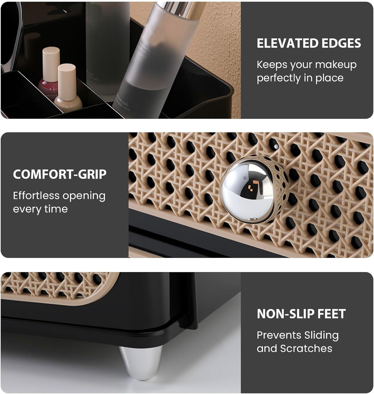 Aveniee Makeup Organizer with Drawers for Vanity, Big Cosmetic Perfume Makeup...