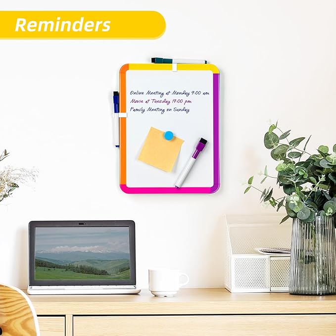VUSIGN Small White Board Dry Erase, 8.5''x11'' Magnetic Dry Erase Board - Image 3