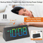 DreamSky Wooden Digital Alarm Clock - Image 3