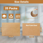 Silunkia Brown Blank Note Cards and Envelopes 4 x 6 Heavyweight Single Panel - Image 2