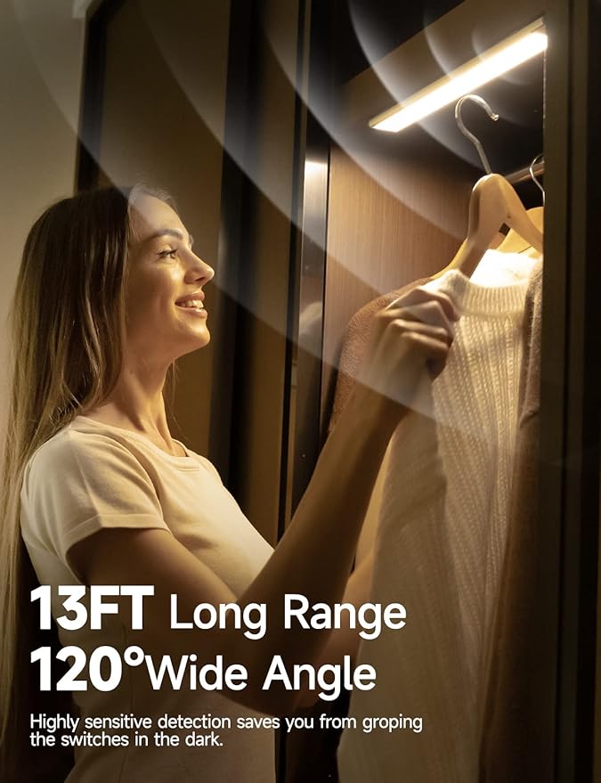 Under Cabinet Lights, Rechargeable Battery Operated Lighting, Wireless Motion - Image 2