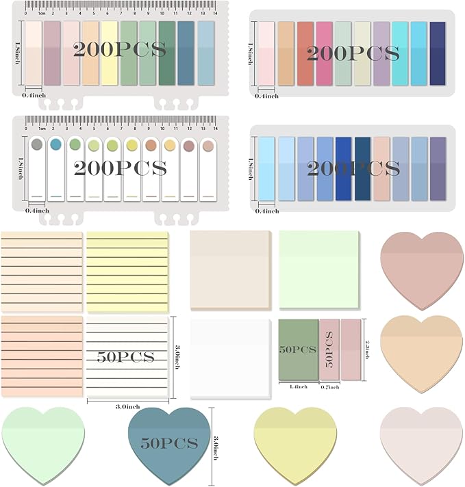 BAYTORY 1600 Sheets Transparent Sticky Notes - Image 2