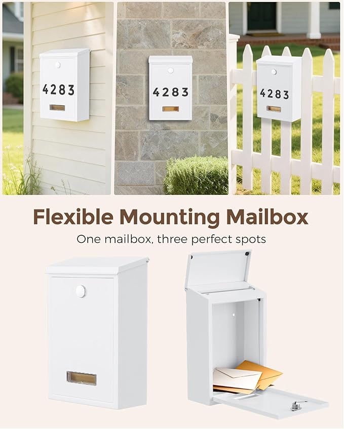 LAND·VOI Locking Wall-Mount Mailbox - Image 9