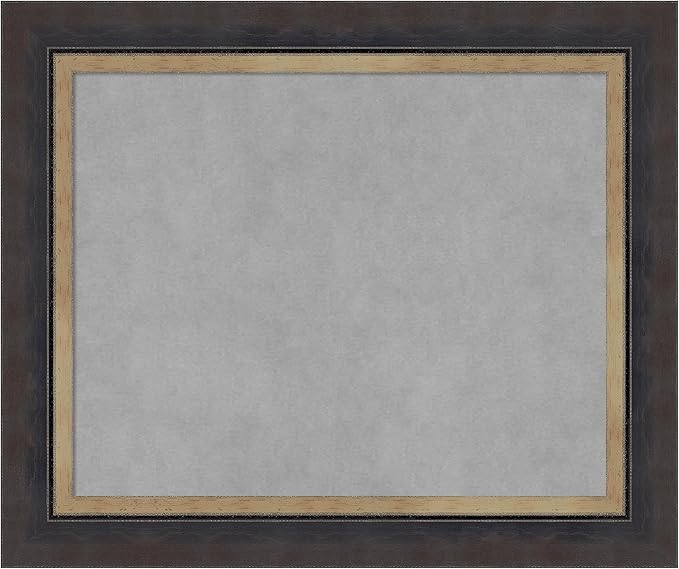 Amanti Art Black Framed Magnetic Board 21x25 Small Vision Board by AmantiArt