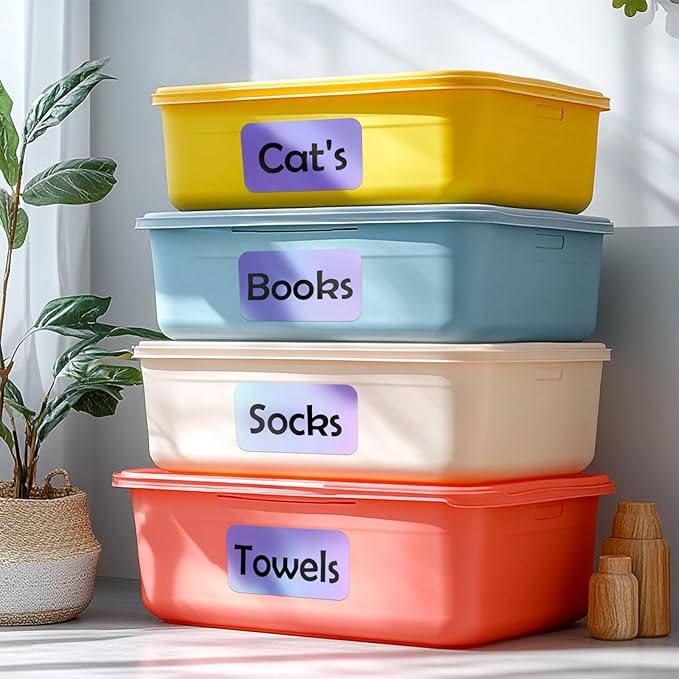 100Pcs Large Laser Labels for Storage Bins, 6x4 Inch Removable Labels, Large - Image 6