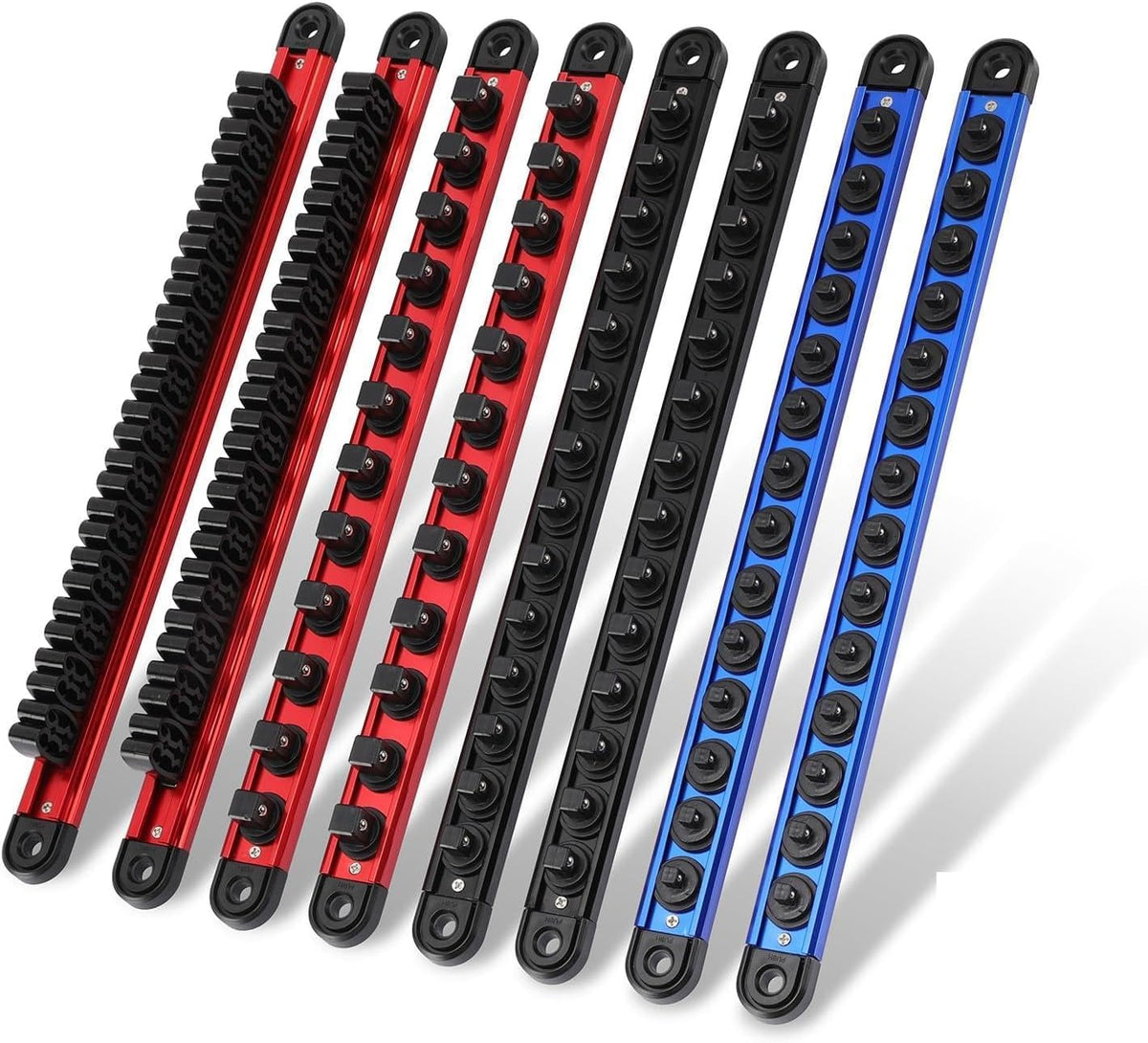 Mayouko 8-Piece Magnetic Socket Organizer and Magnetic Screwdriver Organizer ...