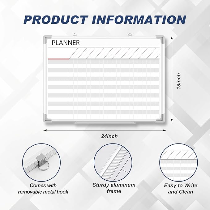 Lincia Aluminum Frame Dry Erase Board - Image 2
