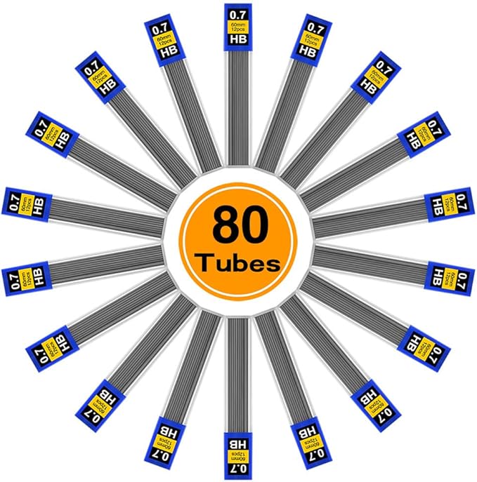 Coopay 960 Pieces Lead Refills 0.7 mm HB Break Resistant Mechanical Pencil - Image 2