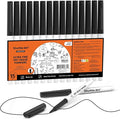 Shuttle Art Ultra Fine Dry Erase Markers, 15 Pack Black Whiteboard Markers by ShuttleArt