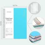 EMSHOI A4 Spiral Notebook Bullet Dotted journal, 11.2" X 8.27", 300 Pages/150 - Image 3