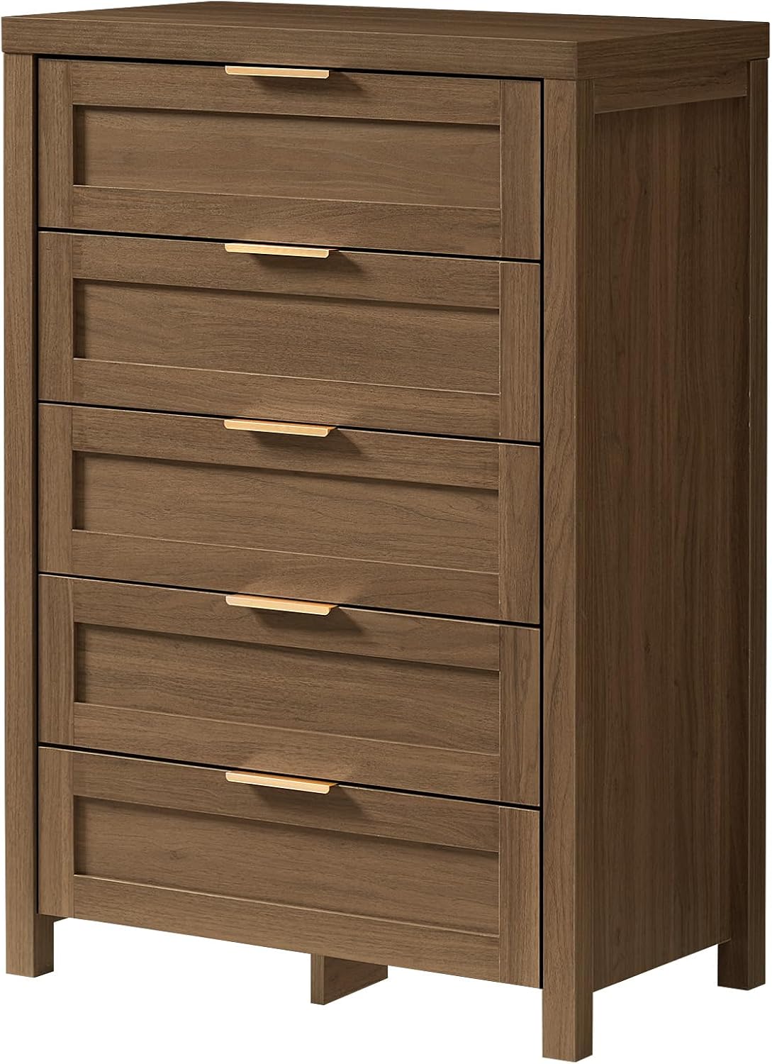 OAKHAM HOME Dresser for Bedroom with 5 Drawers, Tall Dresser with Large Stora...
