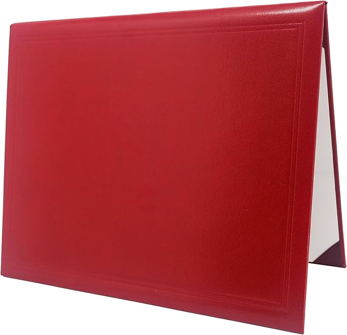 GraduationMall 11"x14" Smooth Padded Diploma Cover Certificate Holder Red by GraduationMall%C2%AE