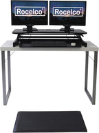 Rocelco 37.5" Deluxe Height Adjustable Standing Desk Converter - Image 3