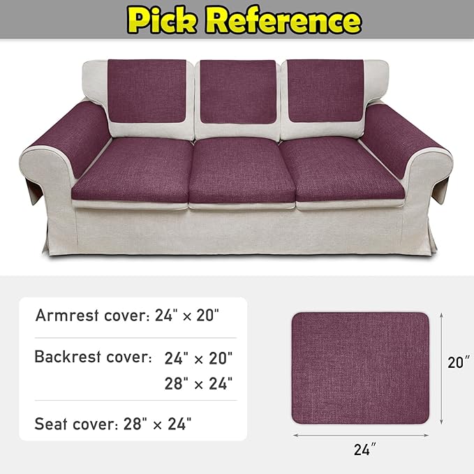 Couch Arm Covers, Waterproof Armrest Cover - Image 6