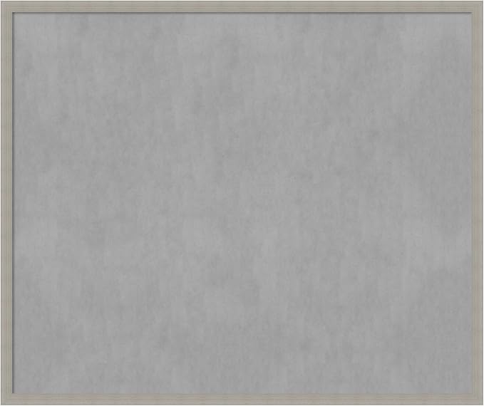 Amanti Art Grey Framed Magnetic Board 42x50 Oversize Vision Board by AmantiArt