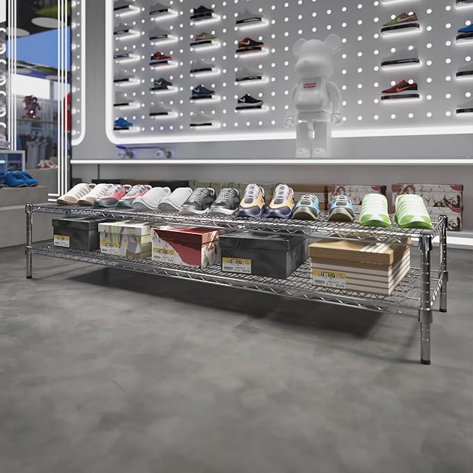 Regal Altair 21" Deep x 72" Wide x 14" Height Wire Shelving Kit | 2-Tier | NSF - Image 2