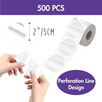 500 PCS Round Clear Seal Stickers, Transparent Envelope Mail Wafer Seal Self - Image 3