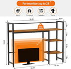 Snughome Desk Shelf, 38.6" Desktop Organizer Shelf, Desk Hutch - Image 3