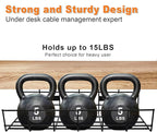 COYACOOL Under Desk Cable Management- 2 Pack Cord Organizer. Metal Wire Cable - Image 4