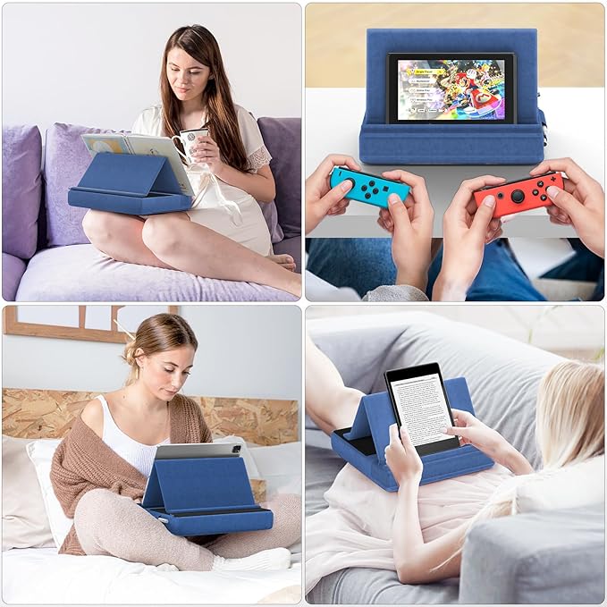 KDD Tablet Pillow Stand, Bed and Desk, Foldable Soft Pad Dock - Image 7