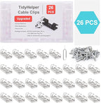 Cable Clips Clear, Heavy Duty Extension Cord Clips Wall, Adhesive Wire Holders - Image 6