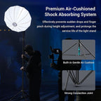 SMALLRIG Photography Light Stand 110"/9.2ft/280cm, Air-Cushioned Aluminum Photo - Image 3