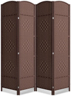 Cocosica 4 Panel Room Divider, 6Ft Folding Privacy Screen, Tall by cocosica