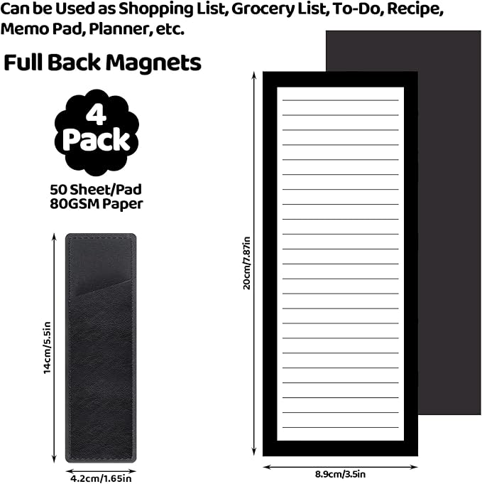 Thboxes 4 Pack Magnetic Note Pad - Image 2