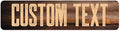 Custom Sign, Custom Street Sign, 11 Font Colors, 13 Font Styles, 4 Hole Options by MySignCenter