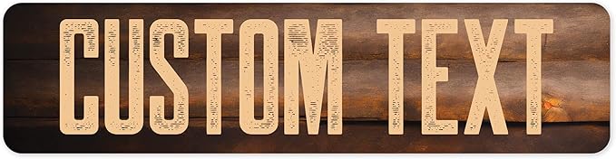 Custom Sign, Custom Street Sign, 11 Font Colors, 13 Font Styles, 4 Hole Options by MySignCenter
