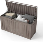 Yardgrace 80 Gallon Outdoor Storage Box Waterproof, Resin Deck Boxes by Unknown