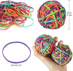 CYEAH 10PCS Colorful Rubber Band Ball, Stationery Holder Band Loops - Image 2
