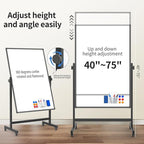 Rolling Whiteboard 40x28 Inches - Image 2