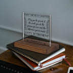 Happy Retirement Acrylic Desk Sign - Image 2