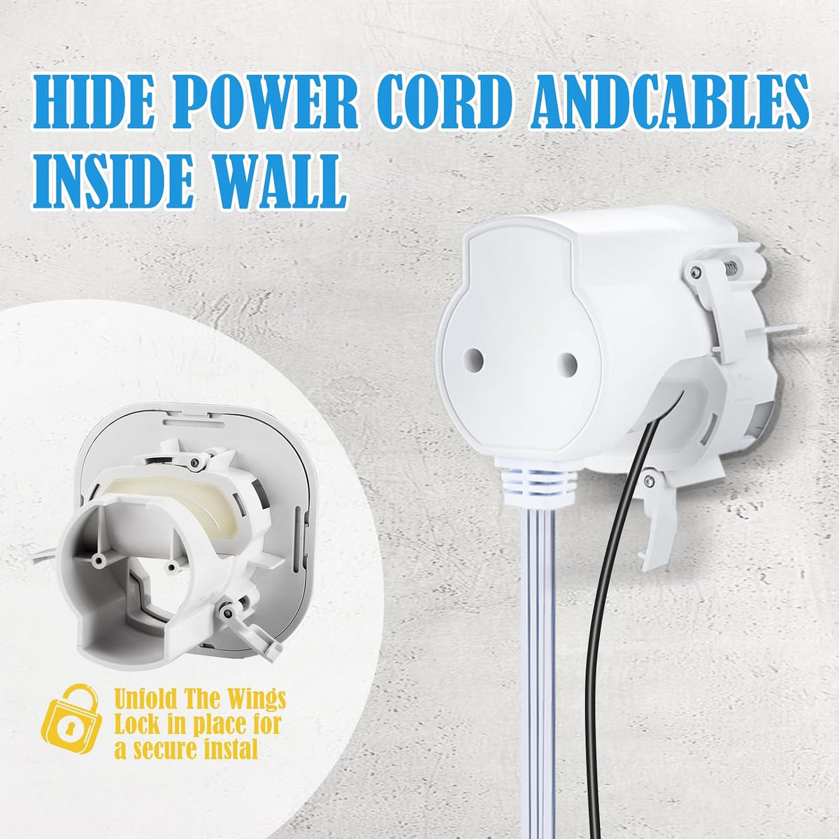 in Wall Cable Management Kit for Wall Mounted TV, Professional TV Cord Hider ...