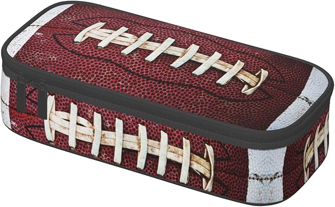HKHEHOP American Football Ball Vintage Theme Pencil Case Storage Pencil Pouch - Image 3