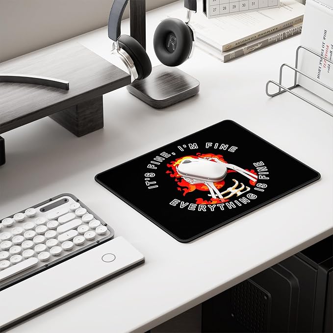 Auhoahsil Mouse Pad, 12 x 10 in Cute Skull Theme Computer Mouse Pad - Image 6