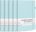 feela 5 Pack Notebooks Journals Bulk, Hardcover Notebook Classic Ruled Lined by feela