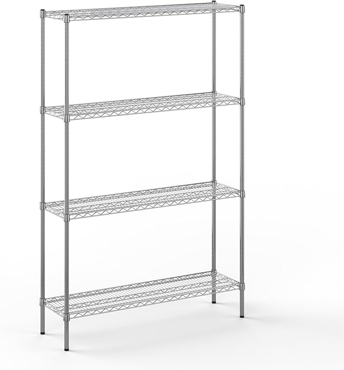Regal Altair 14" Deep x 48" Wide x 74" Height Wire Shelving Kit | 4-Tier | NSF by Regal+Altair