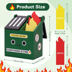 Dumpster Fire Pencil Holder with 100 PCS Flame Sticky Notes | Funny Dumpster Fire Desk Accessories, Office Decor and Gag Gifts for Men, Coworkers, Friends and Workspaces