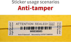 ChtepTamper 100 Pieces Total Transfer Tamper-Evident Stickers Security Labels - Image 4