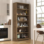TVU 6-Tier Wooden Bookshelf, 77.2" Tall Farmhouse Style Open Bookcase, 31.5" W - Image 7