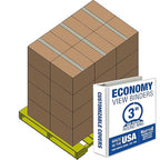Samsill Economy 3 Inch 3 Ring Binder Bulk Pallet, Made in The USA, Round Ring by Samsill