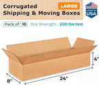 Large Shipping & Moving Boxes 24x8x4 inches - Image 2