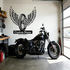 Custom Motorcycle Wheel Metal Signs Personalized Biker Name Sign Custom Garage - Image 9