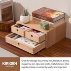 Kirigen Natural Wooden Desktop Organizer - Image 4