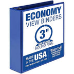 Samsill 3 Inch 3 Ring Binder, Made in USA, Economy Round Ring, 550 Sheet by Samsill